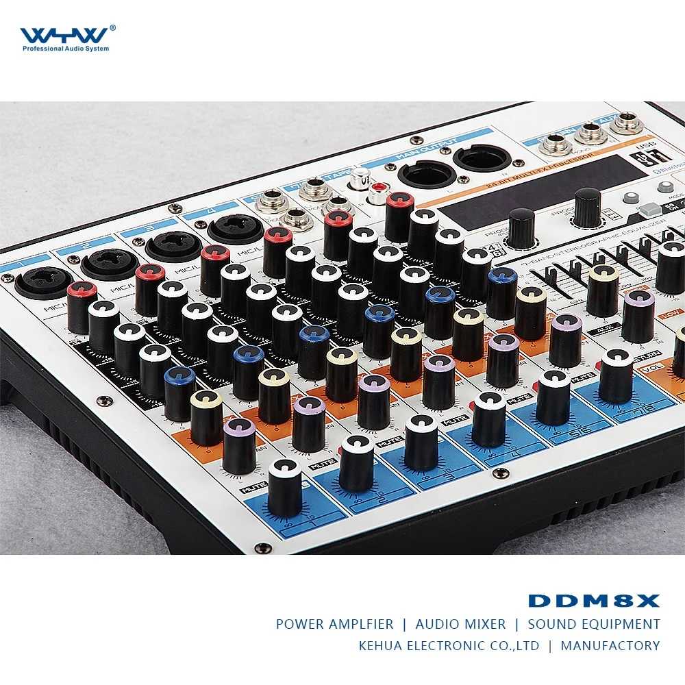 small 8-channel audio mixer