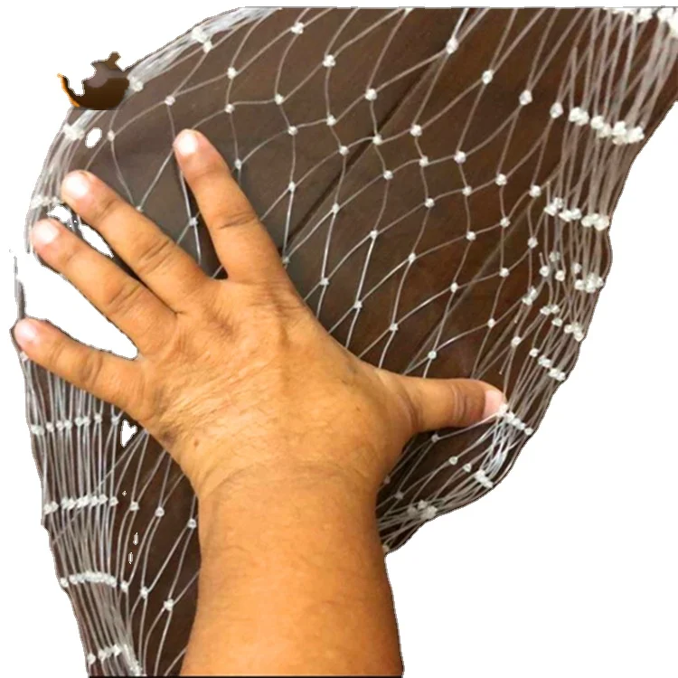 Factory nylon HDPE Knotted bird netting transparent or black monofilament balcony protection net cat safety net