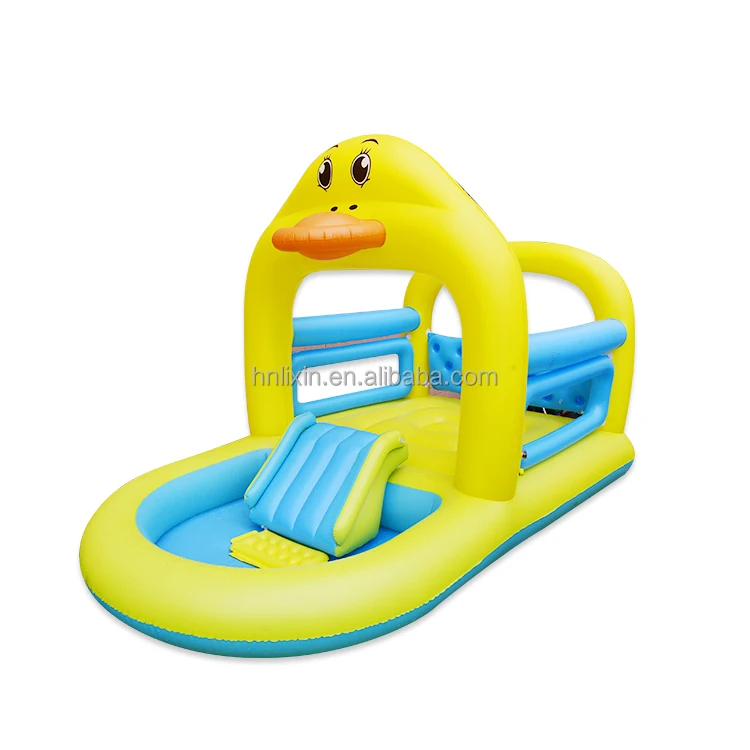 2023 Water Playing Swimming Pool Slides for Kids inflatable castle bouncy house residential spray castle