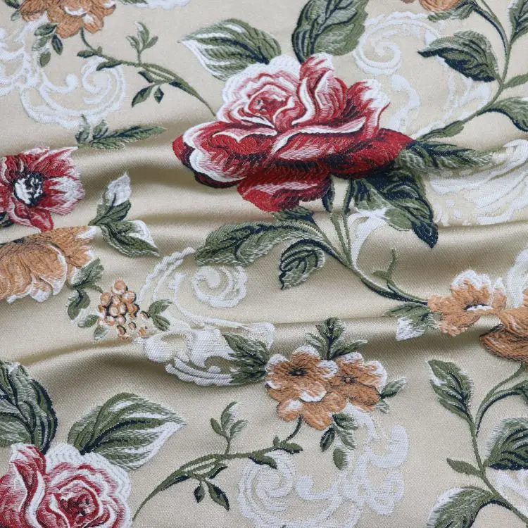 wholesale Jacquard  polyester sofa fabrics fabric for furniture textile