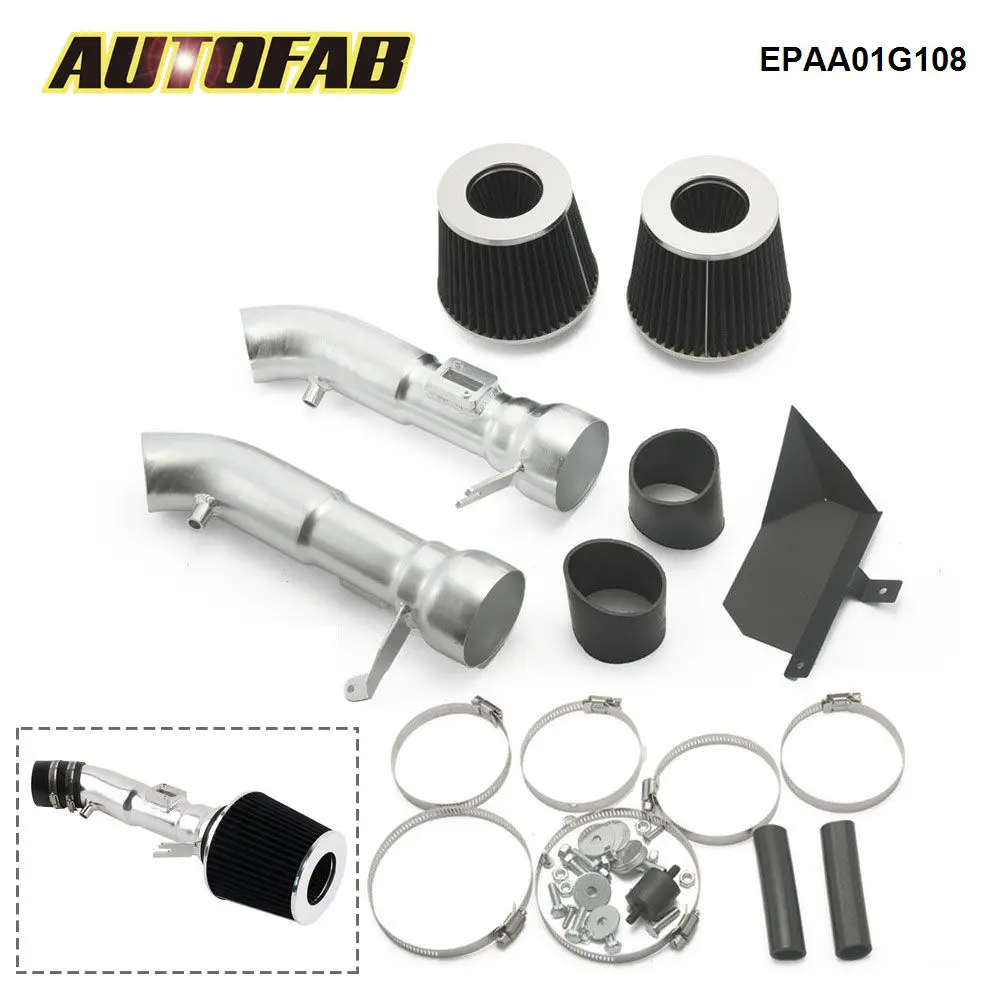 AUTOFAB Aluminum Cold Air Intake System with Filter for Infiniti G37 3.7L 08-13 for Nissan 370Z 09-20 EPAA01G108 Black Standard