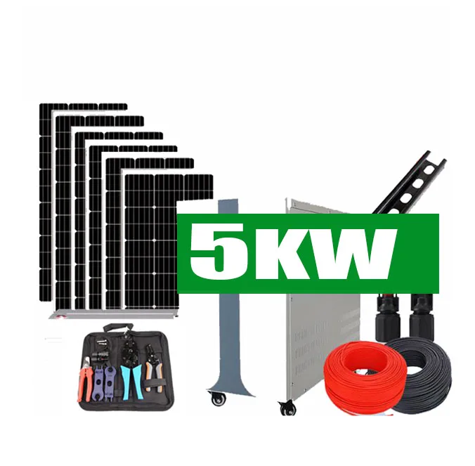 Factory price wholesale off grid solar energy systems 5kw home solar power system