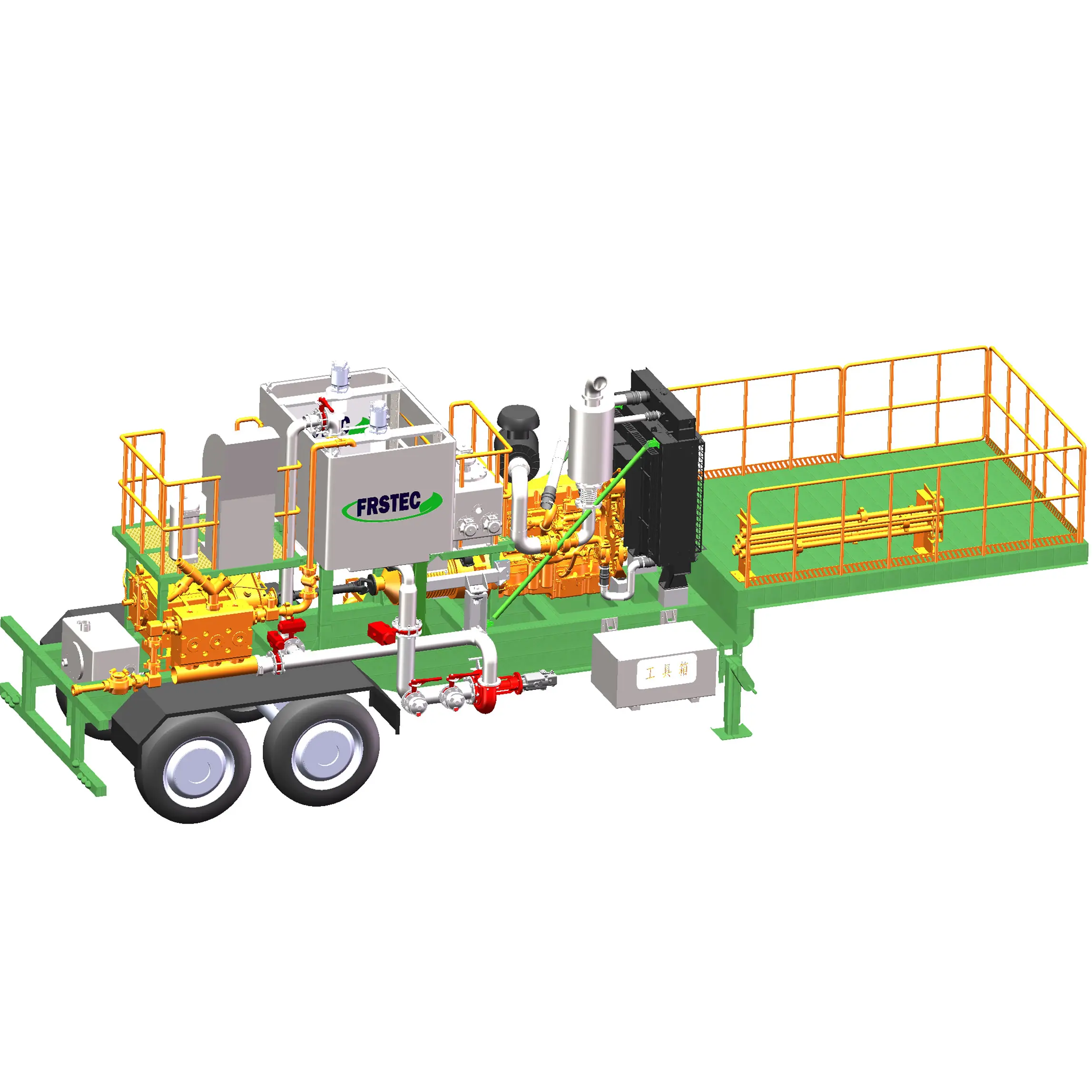 2024 hot sale product oilfield using FRSTEC brand tracer injection stimulation plunger pump Trailer/Skid/Truck with low price