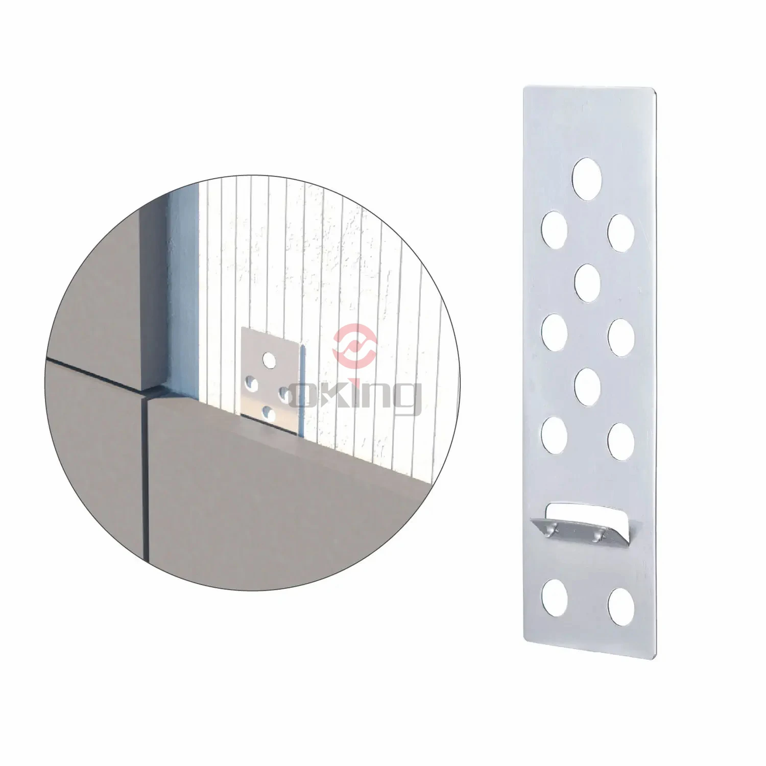 Stainless Steel Ceramic Clips Facade Cladding Hook Stainless Steel Anchor For Facade Fixing System For Porcelain Stoneware Tiles