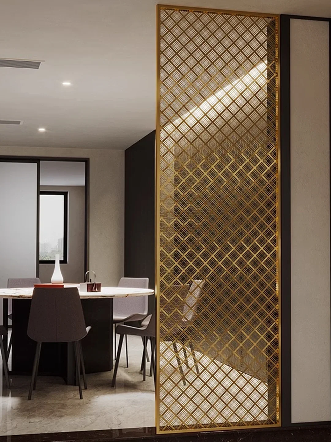 Fashion Furniture Living Room Wall Divider Stainless Steel Dining Room Divider