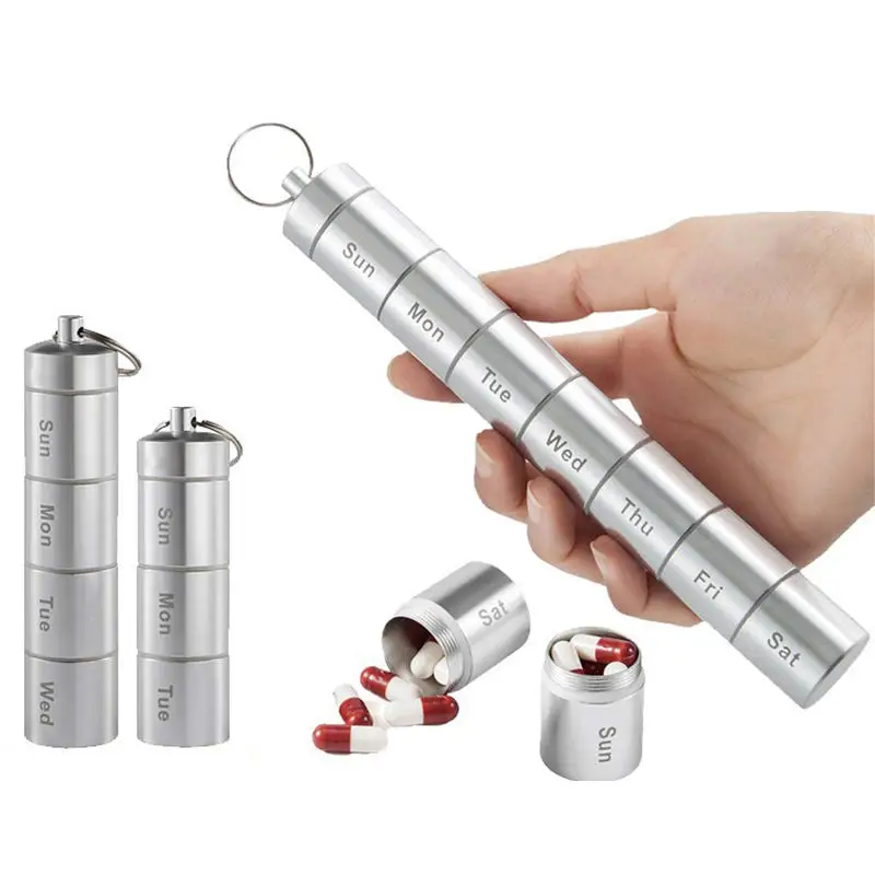 Контейнер-органайзер для таблеток из алюминиевого