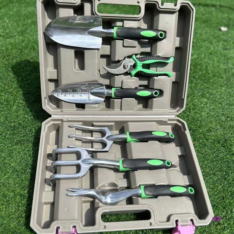 6PCS Home Gardening Digging Hand tools Stainless Steel garden tools set Wooden Handle