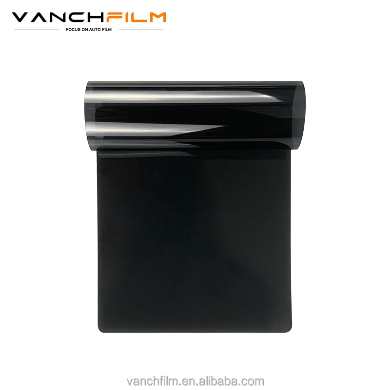 VANCHFILM High Heat Insulation Stickers Black Color Antiscratch Self Adhesive Double-layer Magnetron Car Window Tint Film