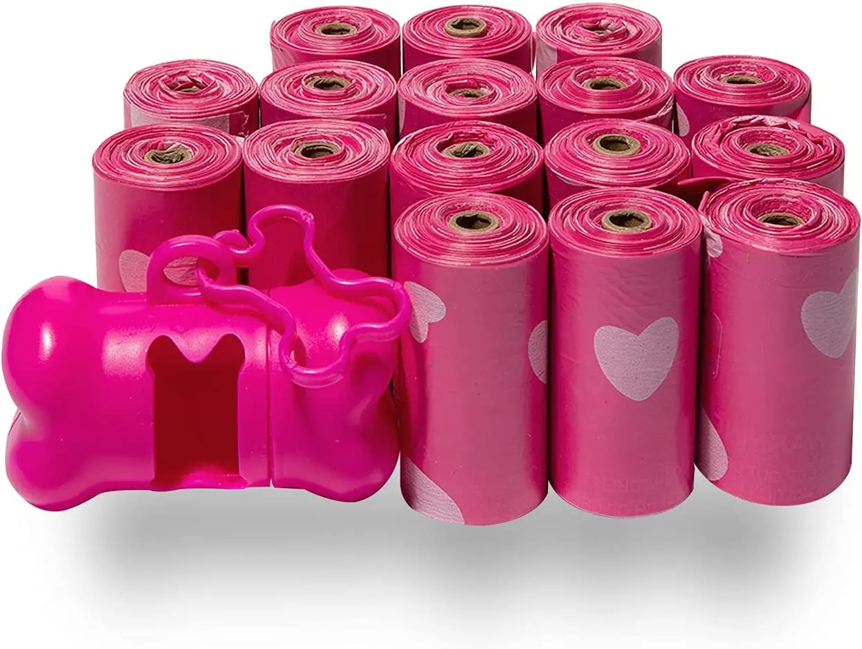 Custom printed pet poop bags dog shit waste bags biodegradable dog