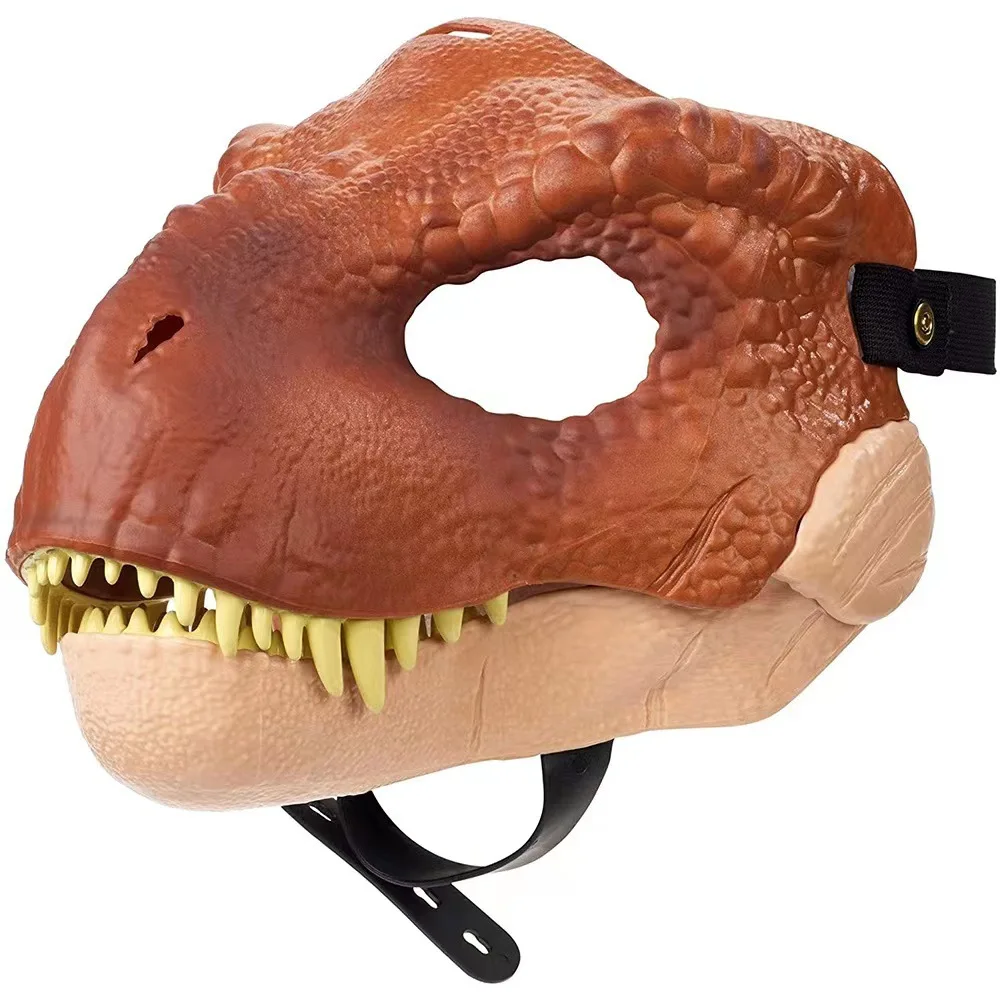 Manufacturer Customized Dinosaur Mask with Opening Jaw Halloween Festival Dinosaur Latex Mask