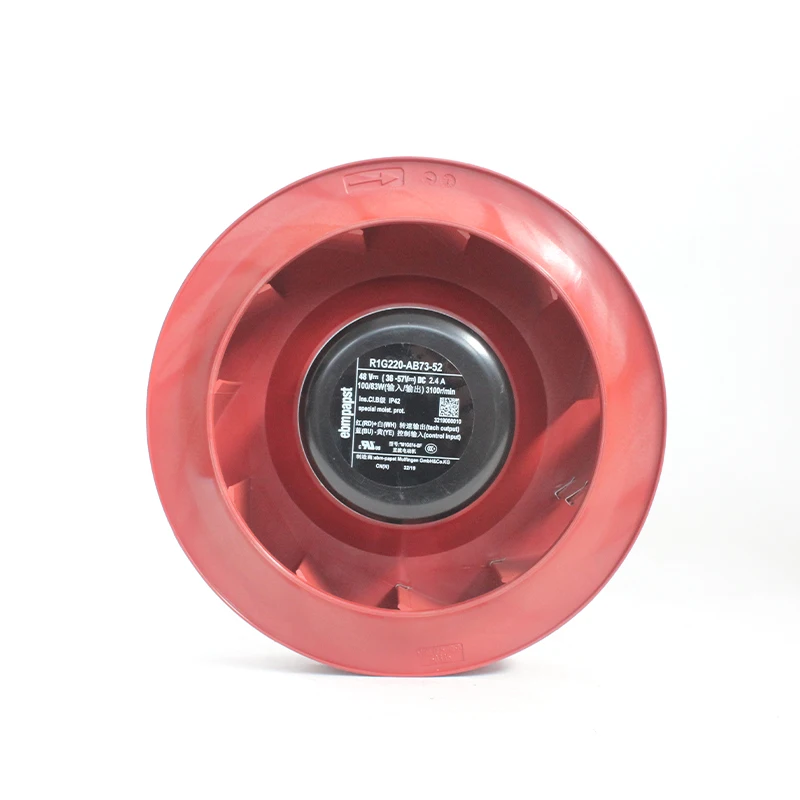 Air cleaner centrifugal fans 48V 2.4A 100/83W R1G220-AB73-52 plastic centrifugal fan 48vdc centrifugal fan for ebmpapst