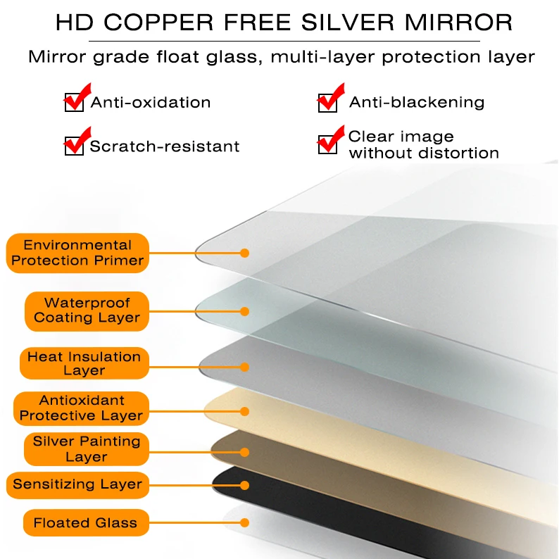 High Quality Customizable Illumination Anti-Fog Dressing Rectangle Intelligent Bathroom Mirror LED Light Wall Smart Mirrors