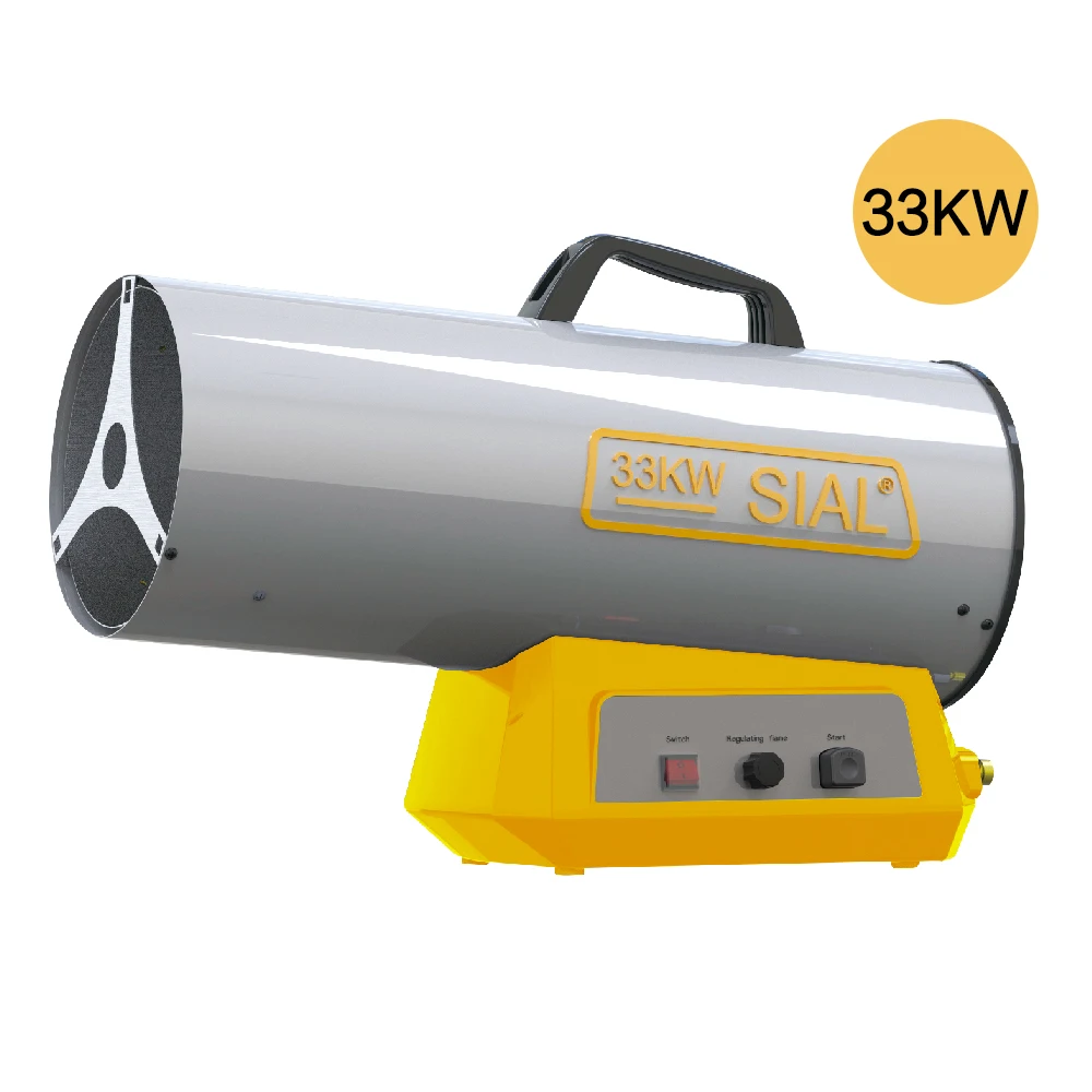 SIAL 33KW  Q33 Portable indoor Space industrial  Gas heater for Poultry Farm Greenhouse Fram Industrial Gas Fan Heater