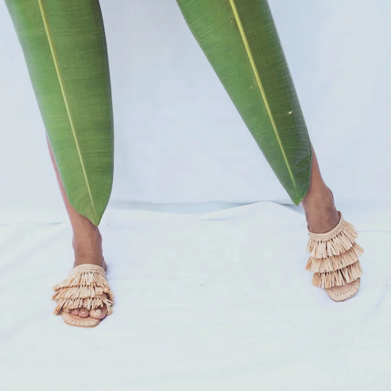 Best Sale High Quality Quick-drying Luxury Shoes Handmade Women Raffia Shoes Slippers Sandals Ladies Footwear MMC89719374