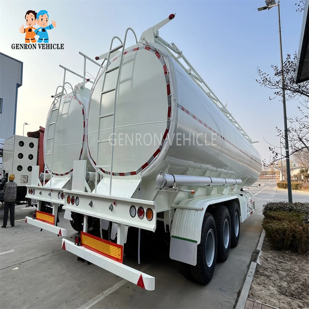 40000L Carbon Steel Fuel/Oil Tank Semi-Trailer 3 Axle Diesel Transport Semi-Trailer for Sale