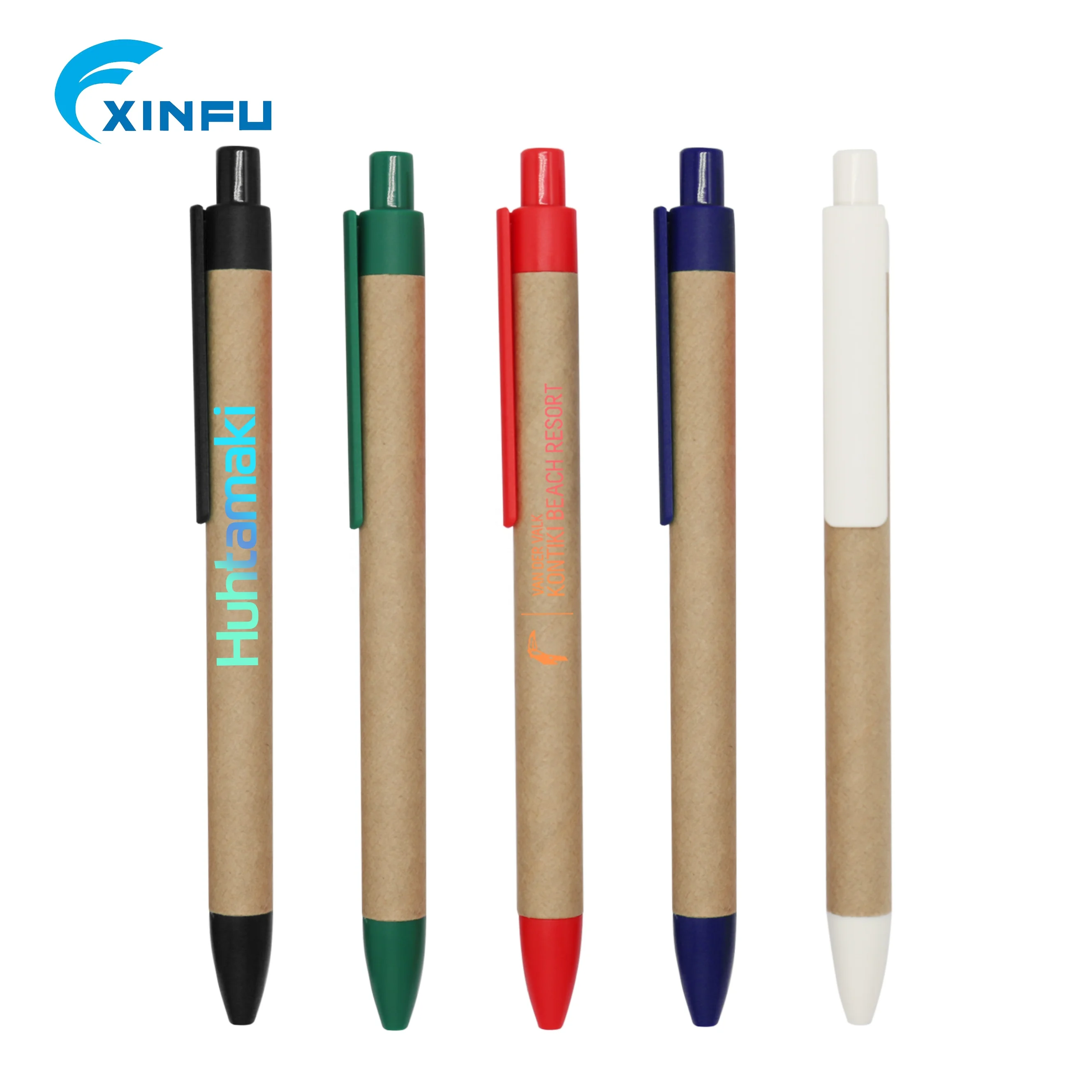 
Promotional paper Eco plastic pen promotional customize logo eco pen 