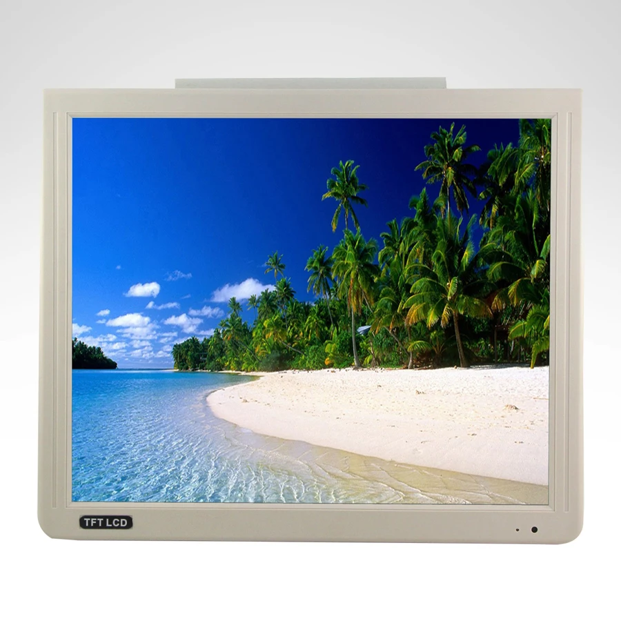 280x1024 resolution roof mounted monitor hot sale 17inch car monitor ISO ceiling flip down monitor