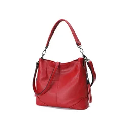 online shop supplier Wholesales Customized Simple Ladies Shoulder bag luxury Genuine Leather Handbag for women