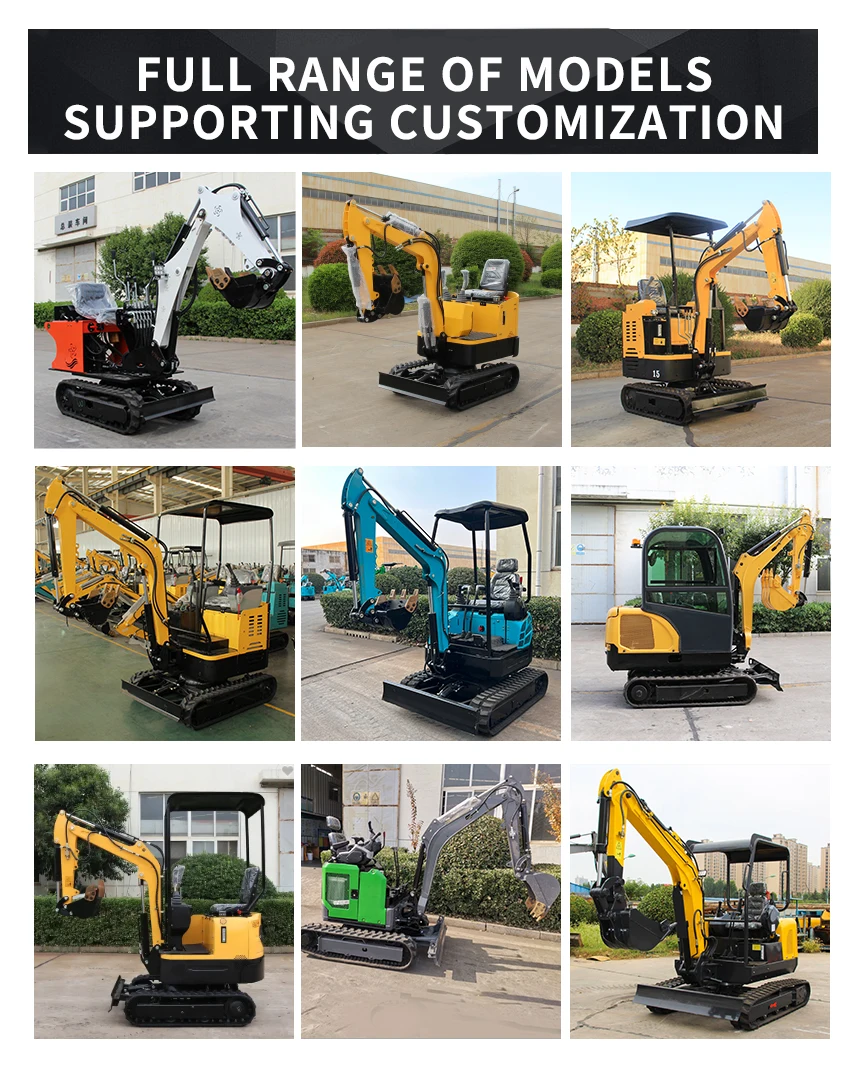 Free shipping products Mini Excavator Manufacturer 1.1 Ton Small Micro Mini Excavator Digger of hot sale