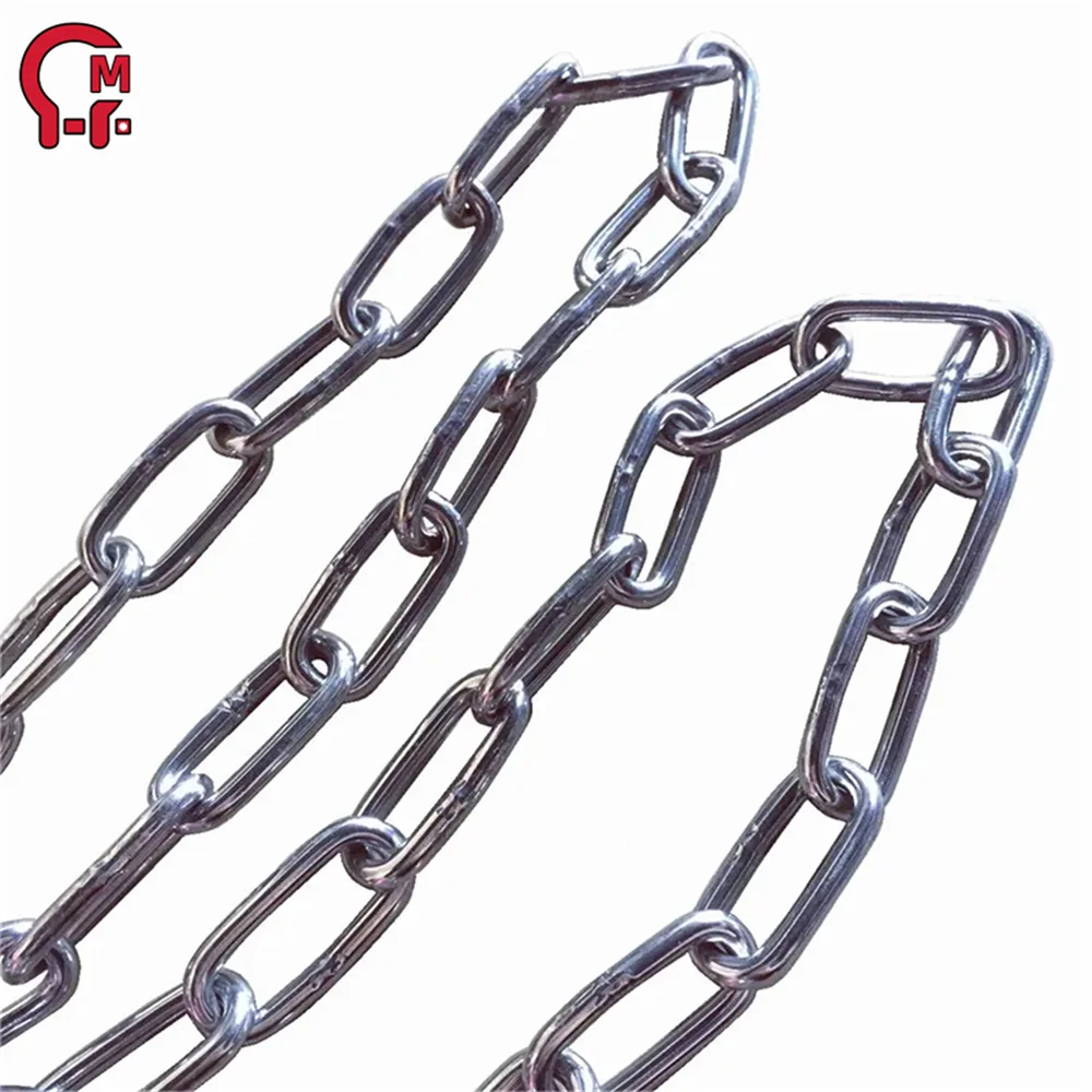HLM marine flash butt welded anchor chain link anchor 8mm anchor chain galvanised