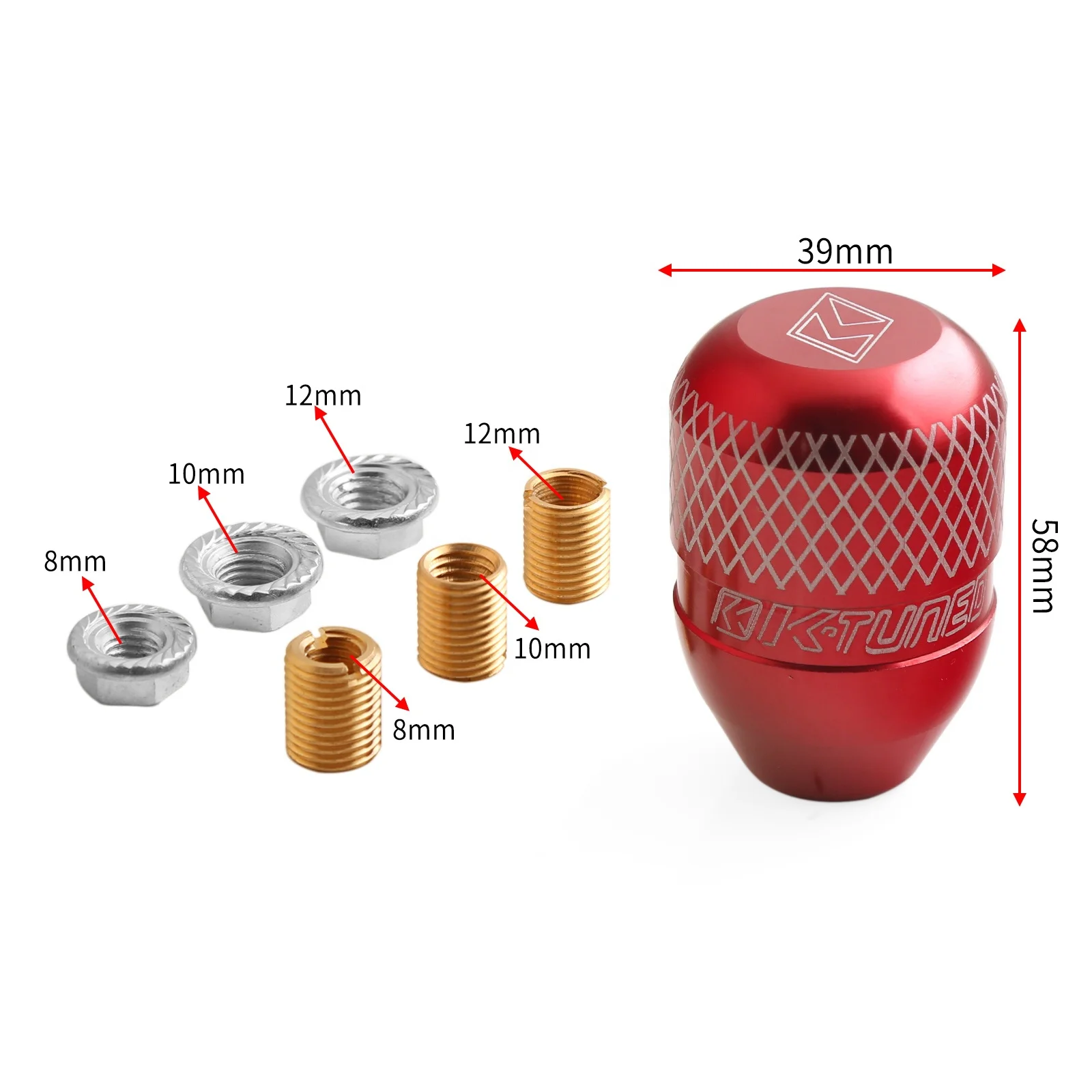Dtouch Car Universal Shift Knob Automotive Universal Aluminum Alloy Gear Lever Manual Gear