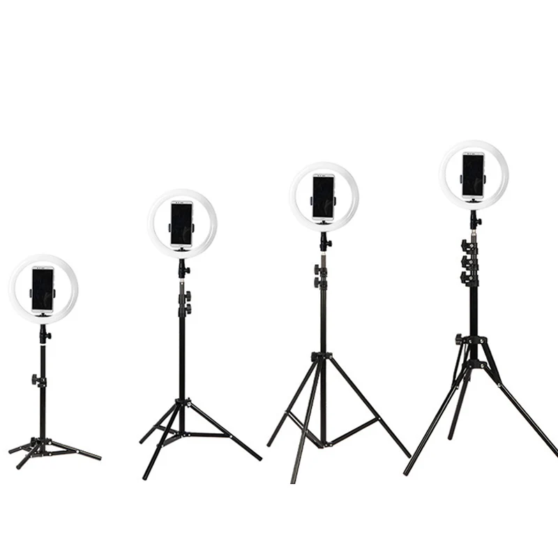 Hot Sale Tiktok Stand Phone Holder Selfie Led Ring Light Portable Photography Desktop USB Charge Led circle Ring Light