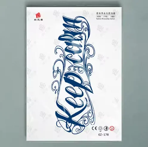 Custom Body Temporary Tattoo Waterproof Fake Tatoo Stickers Bird Semi Permanent Tattoo