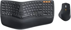 ProtoArc Wireless Mouse and Keyboard Combos Split Design Rechargeable BT Computer Keyboard Ergonomic Keyboard and Mouse