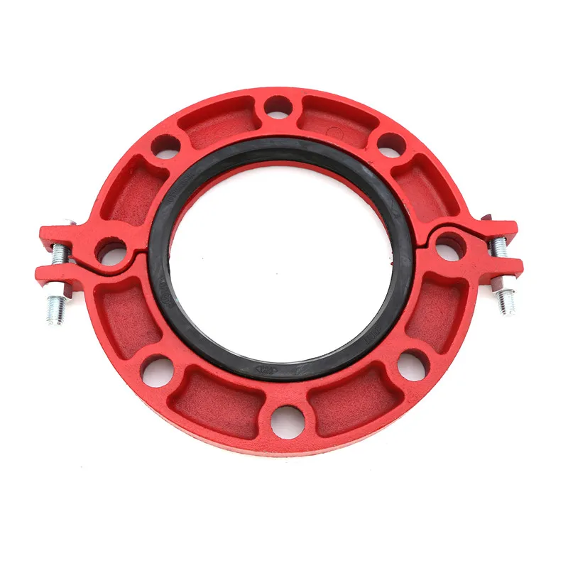 Ductile Iron Pipe Fitting Flexible Coupling Grooved Products Fire Fighting Grooved Mechanical Tee  for preventing fire