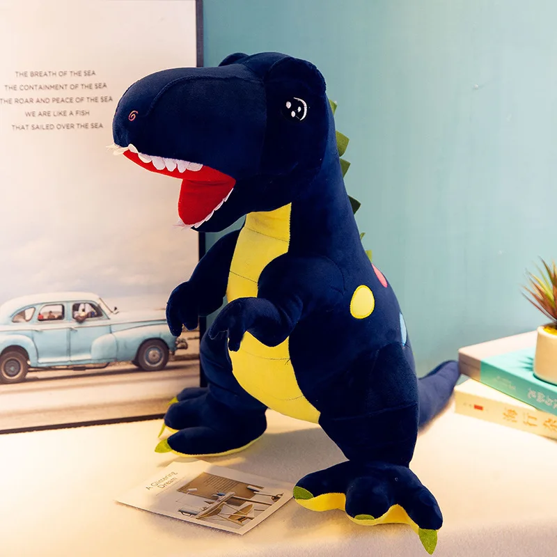 YIWU ALLSHINE 2022  new product cute  plush soft green dinosaur comfortable toys sleeping dinosaur toy