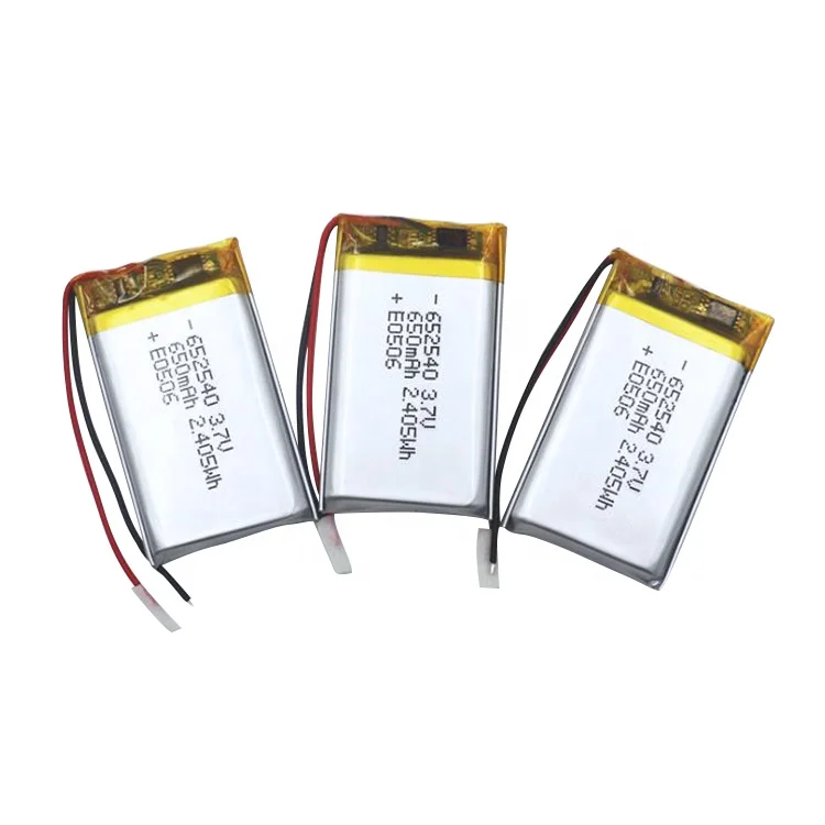 CE KC IEC ROHS Certificate best sell 3.7v 652540 Rechargeable lipo battery 3.7v 650mah