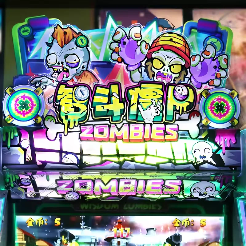 IFD Arcade Plants Vs Zombies Game Machine Water Shooting Arcade Game Machine Happy Kids Water Shooting Gun Arcade Game Machine