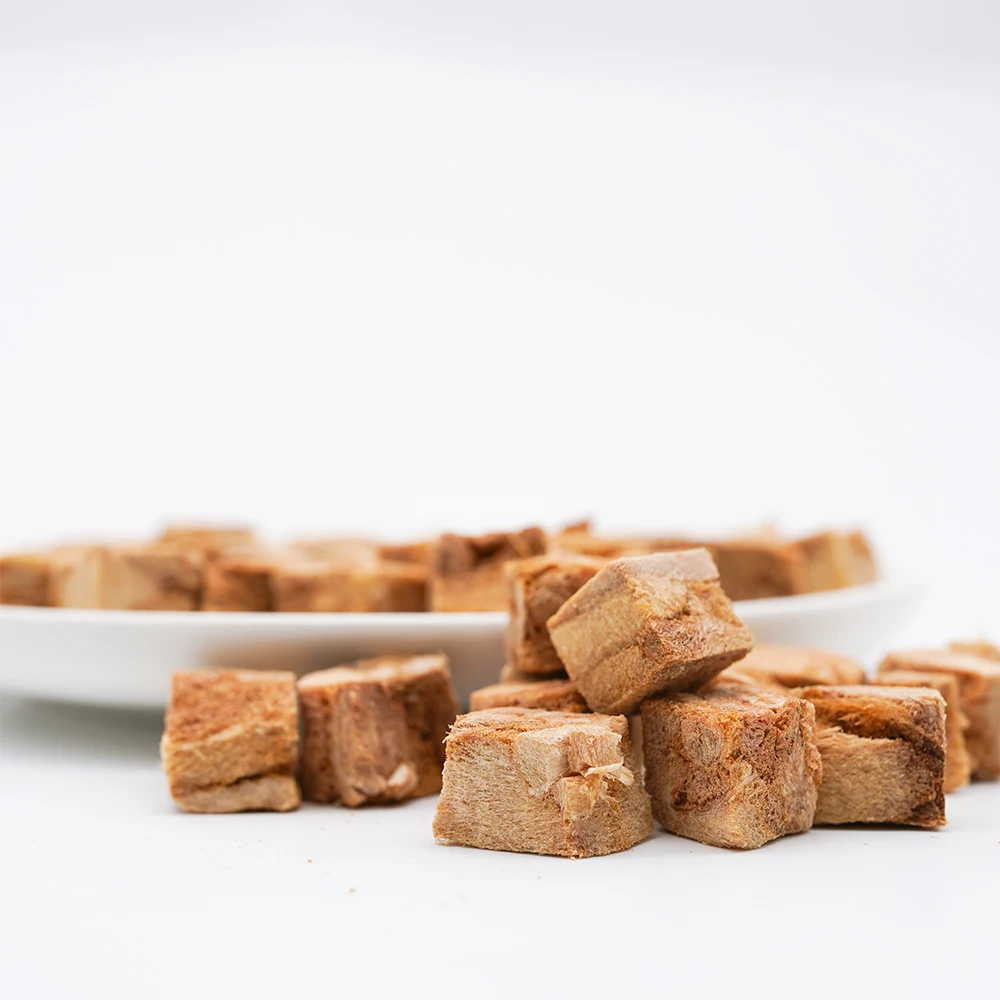 The New Listing Cat and Dogs High Nutritional Delicious Freeze Dried White Tuna Meat Pet Sling Treats