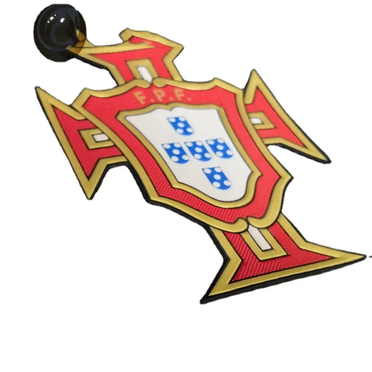 Spain 3D TPU Rubber Sport Heat Press Heat Transfer Label for Clothing Jersey Bags Hats Football Team Patch Al Na