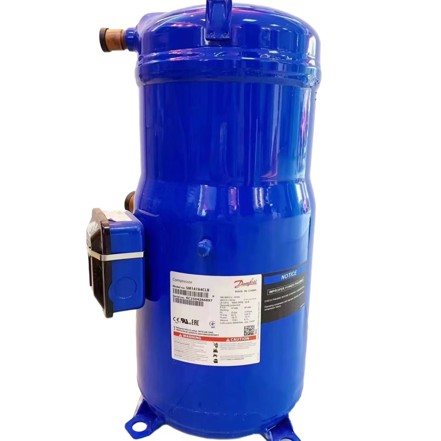 SH184A4ALC SH184A4GLC SH161A4ALC SH140A4ALC SH120A4ALC Scroll hermetic Refrigeration Danfoss Commercial Compressors