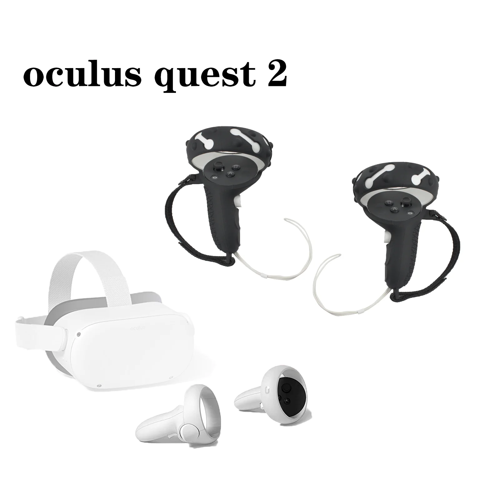 Hot sale, suitable for oculus quest 2 silicone protective sleeve vr accessory hand strap