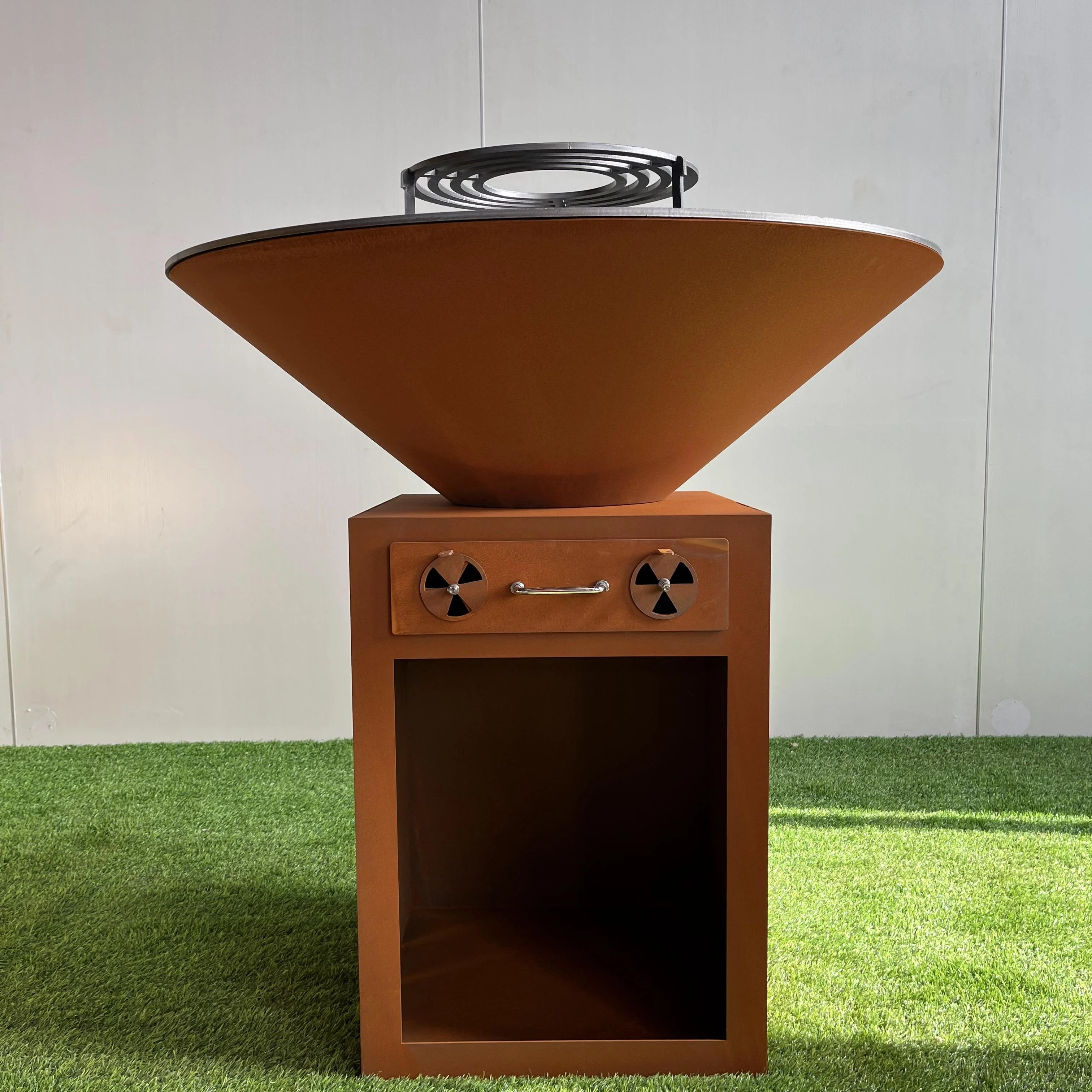 New weather resistant steel grill essential for family gatherings and barbecues