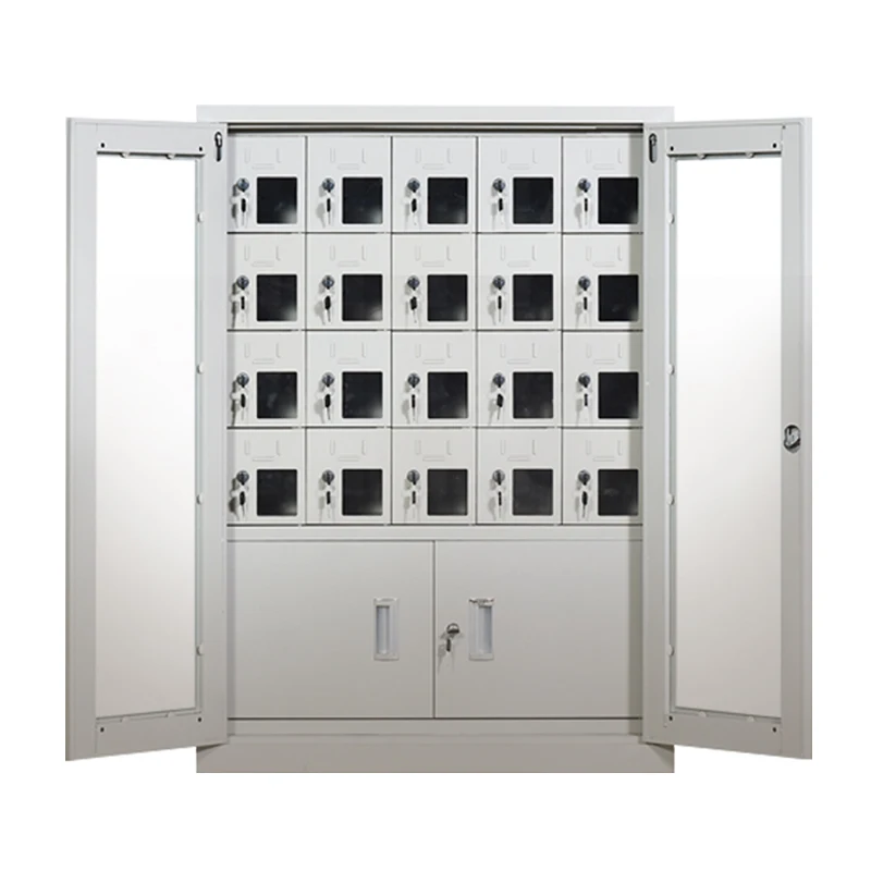 Hot Selling 20 Door Key Lockers Public Mobile Phone Charging Locker