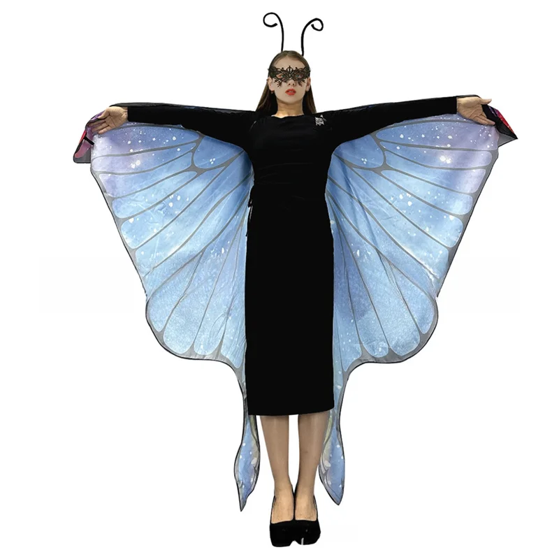 Butterfly Wings for Women, Halloween Butterfly Costume for Women, Halloween Costume Women Fairy Ladies Cape Nymph Pixie Cloak