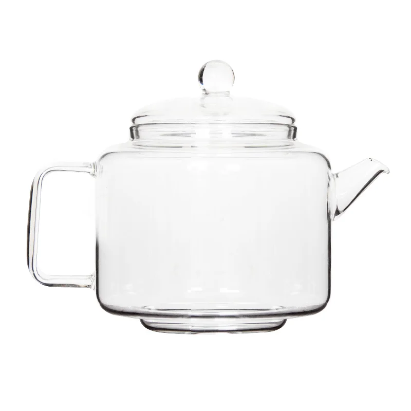 Unique  big capacity handmade high transparent heat resistant borosilicate glass teapot