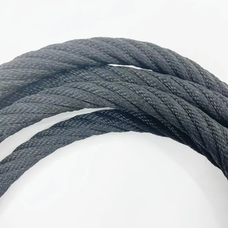 UV Resistant Outdoor Twisted Polyester Combination Rope with Steel Wire Core