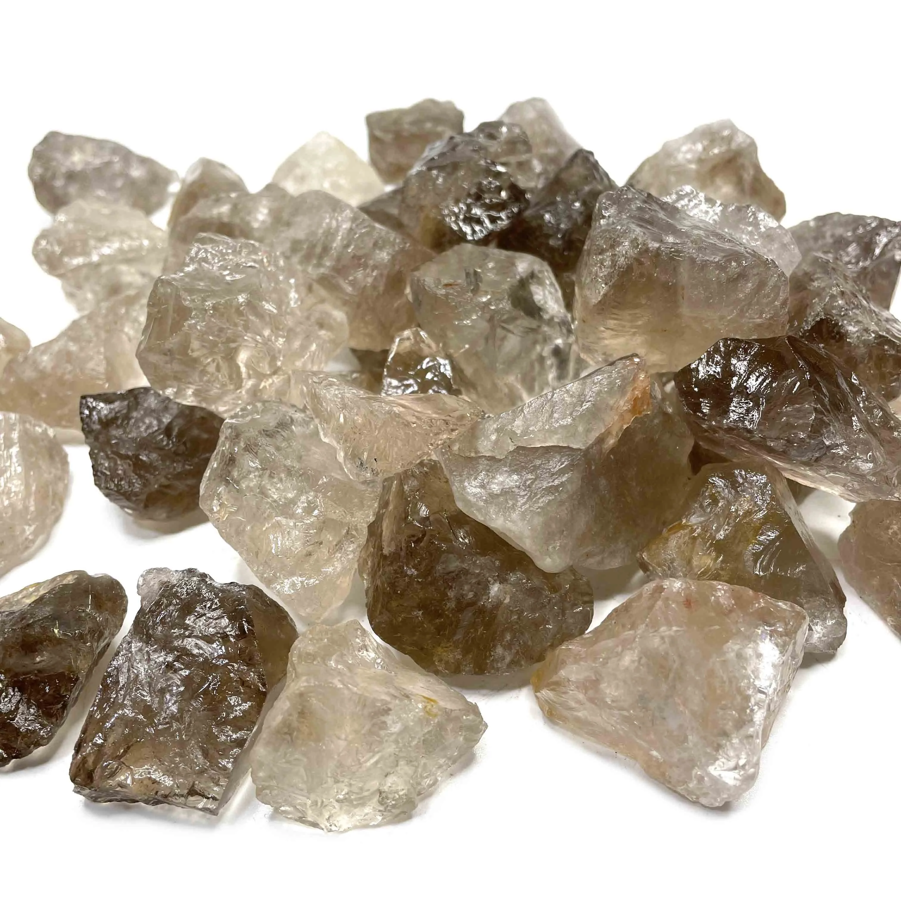 3-5CM Wholesale Spirit Natural Irregular Raw Smoky Quartz Crystal Healing Stones