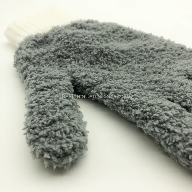 5 finger Car Accessories Wash Microfiber Dusting Glove for House Cleaning Blinds Windows Shutters Furniture