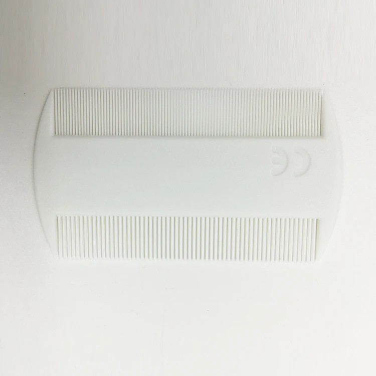 White Durable Double Sided Nit Combs for Head Lice Comb