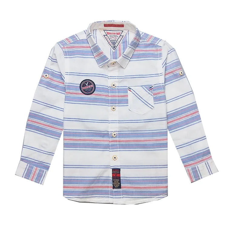 
Model Number 6171104 Autumn Long Sleeve Striped Kids Cotton Children T Shirt 