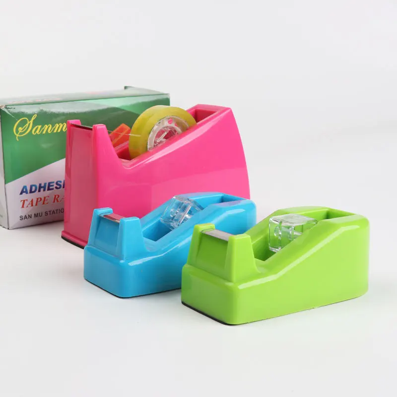 transparent adhesive tape cutter bouquet packaging tape dispenser small office school stationery tape holder