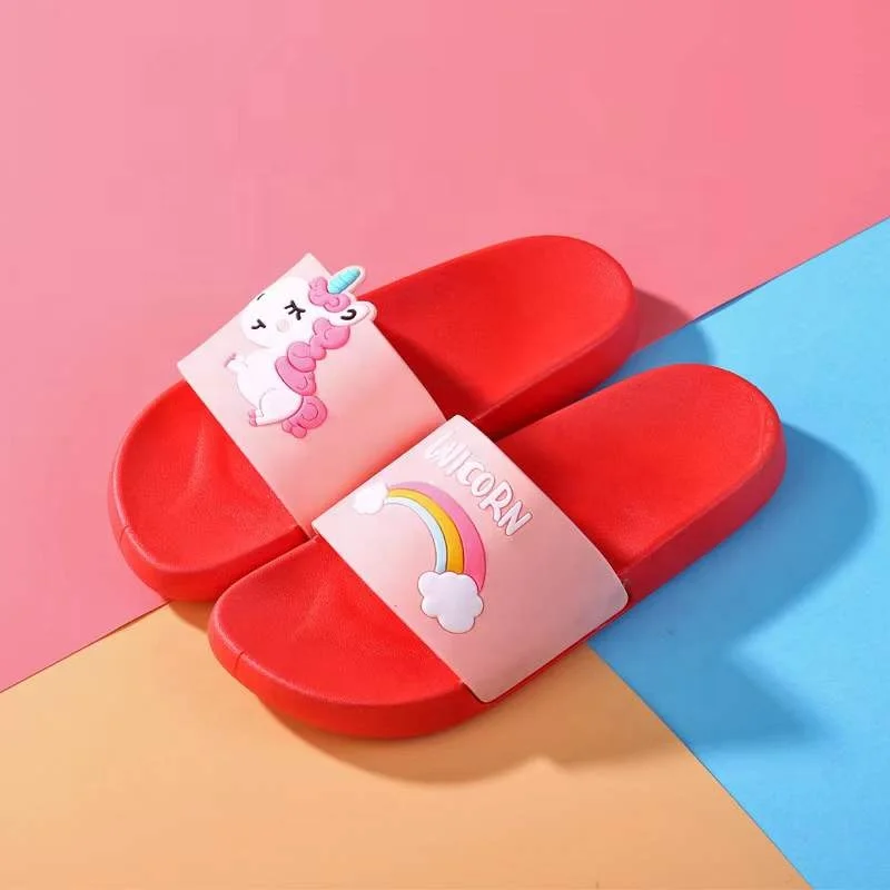 Summer Kids EVA Beach Cartoon Flip Flop Slippers Slides Shoes House Slippers Slides Indoor Baby for Girls