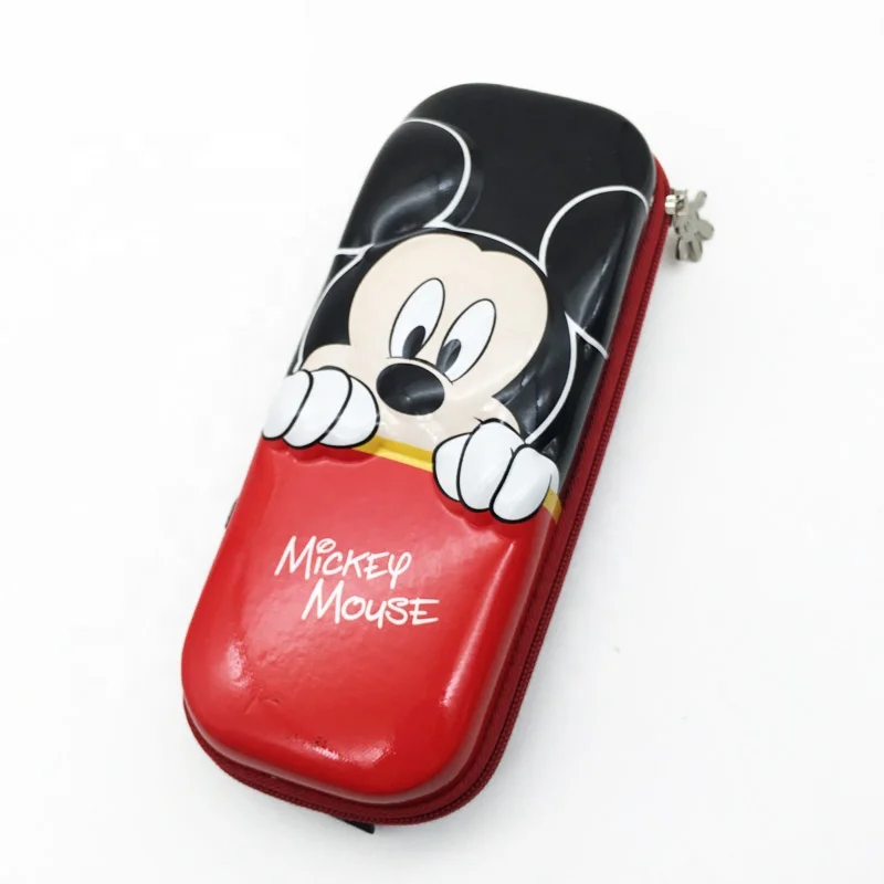 Custom Wholesale Cute Cartoon Pencil Pouch Emboss Eva Hard Shell Pencil Bag Waterproof For Kids School Pencil Cases