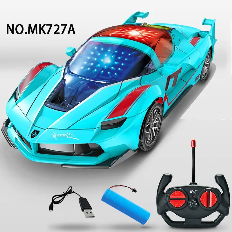 Boy toys 1 20 4 channel RC car  plastic  toys car with light and sound gifts for kids chenghai new toy product