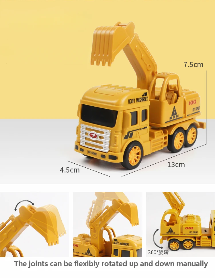 OEM wholesale 3d model printing service Plastic Small Toy Car Cartoon Mini Inertial Return Force Car For Gift Kids Toys